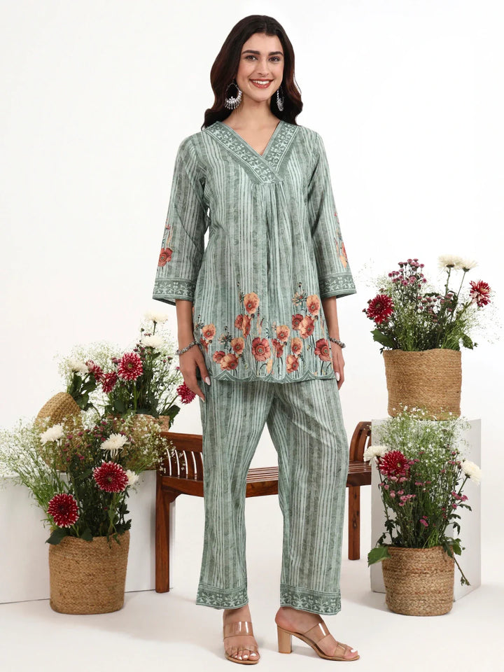 Printed Cotton Co-Ord Set