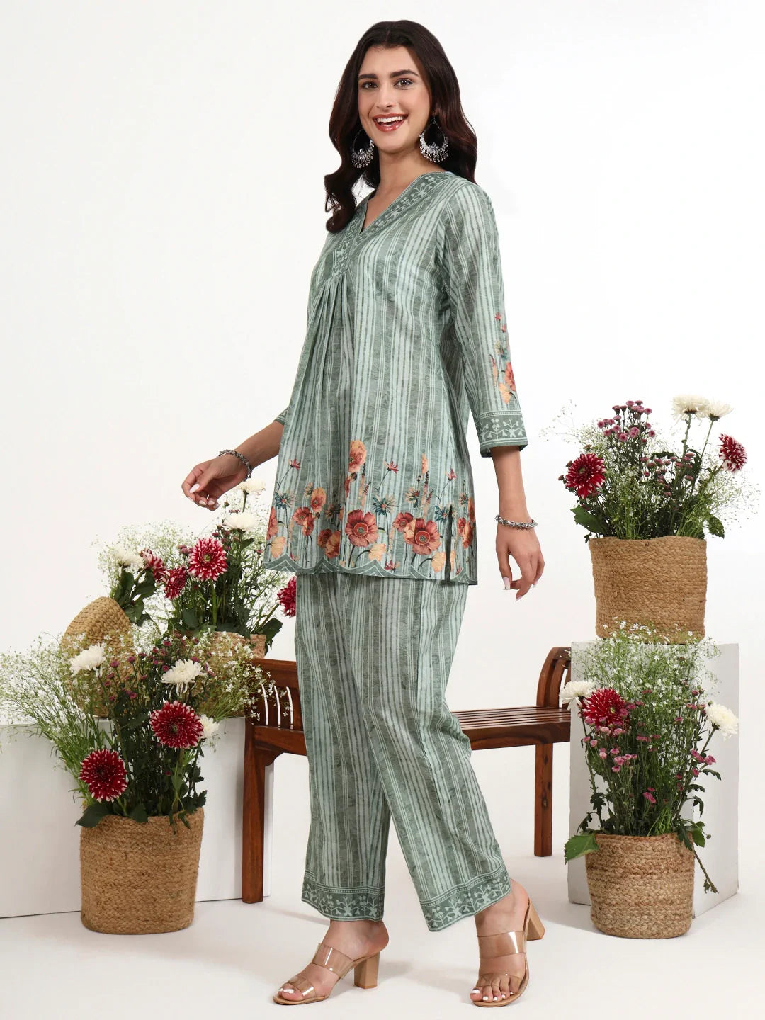 Printed Cotton Co-Ord Set