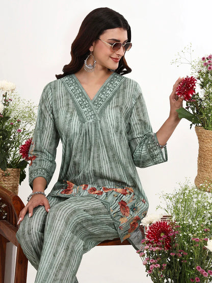 Printed Cotton Co-Ord Set