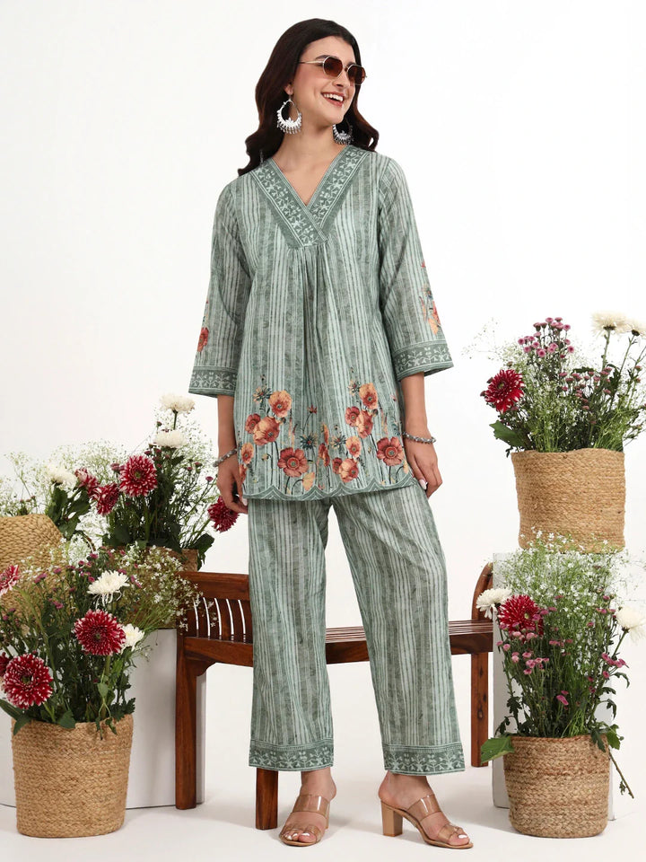 Printed Cotton Co-Ord Set