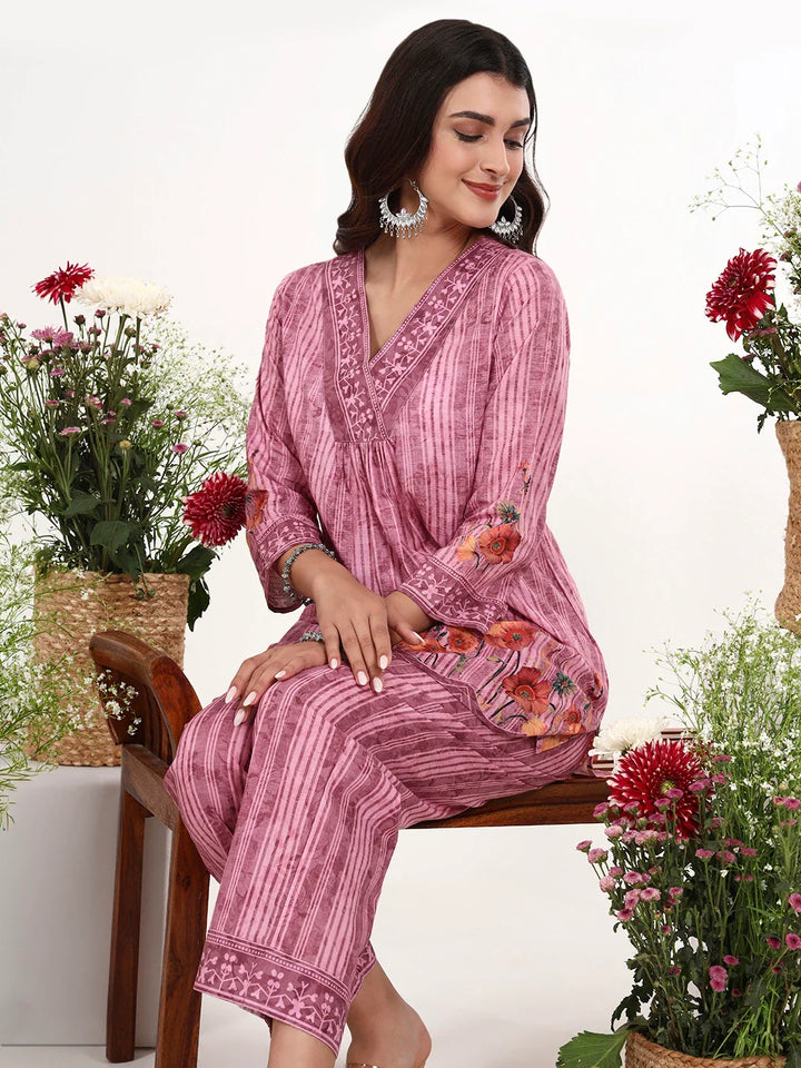 Printed Cotton Co-Ord Set