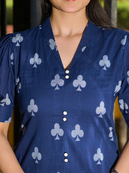 A-Line One Pocket Kurta Trouser Set