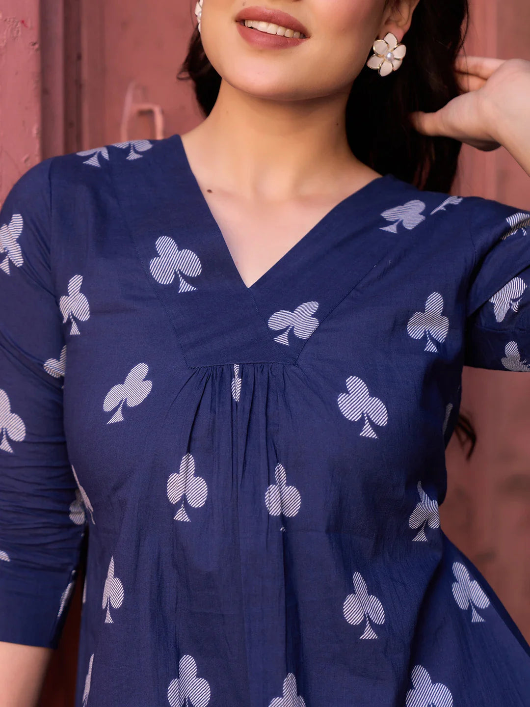 Gathered Or Pleated A-Line Regular Top