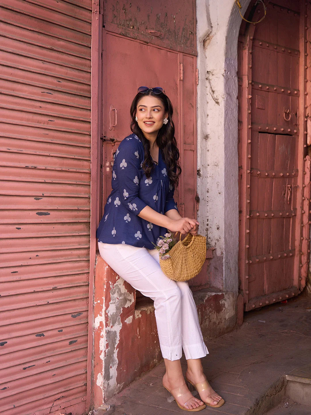 Gathered Or Pleated A-Line Regular Top