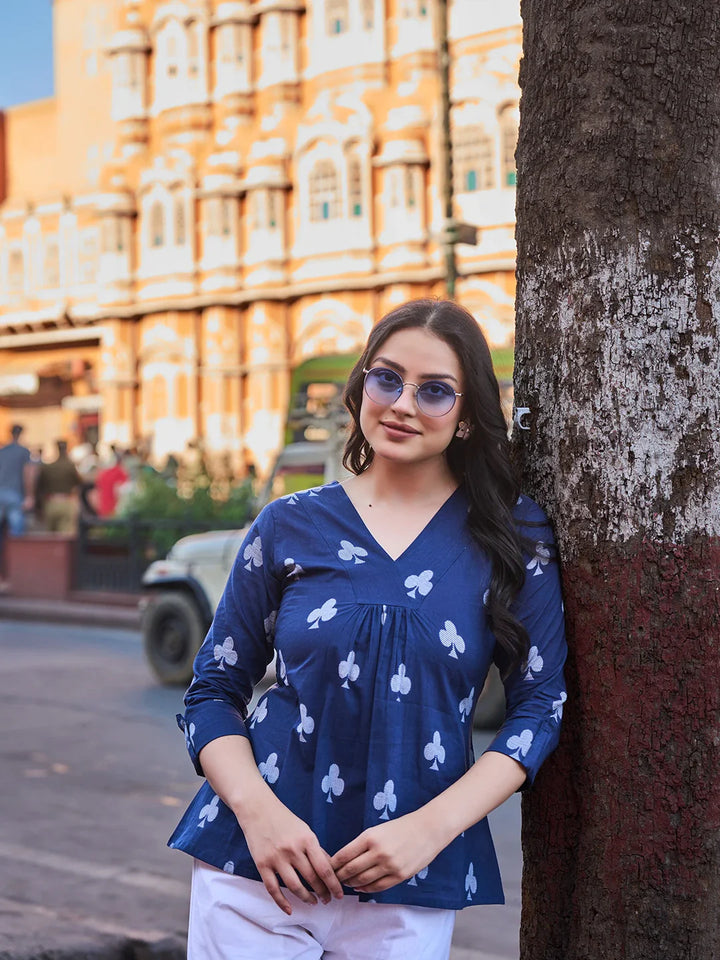 Gathered Or Pleated A-Line Regular Top