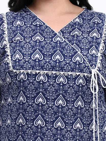 Cotton Straight Kurta Pant Dupatta Set