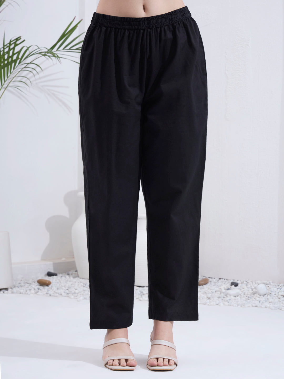 Cotton A Line Patch Work Kurta Pant Dupatta Set