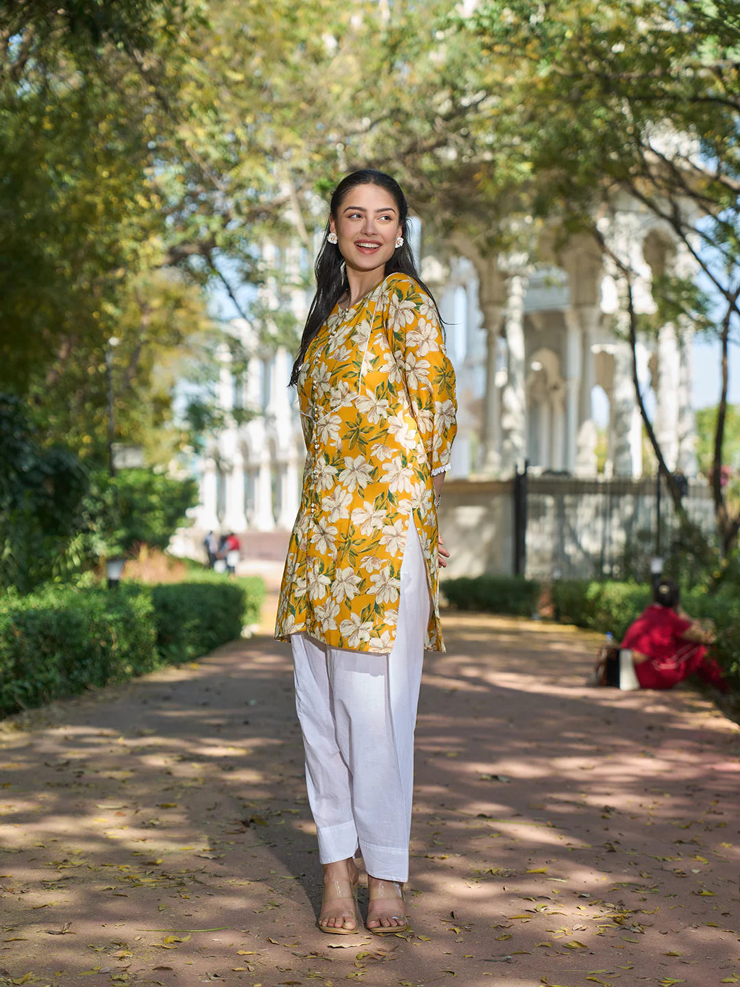 Floral Print This Tunic Salwar Co-Ord Set