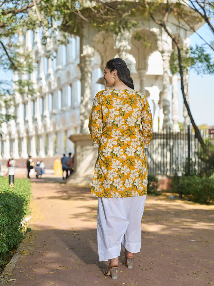 Floral Print This Tunic Salwar Co-Ord Set