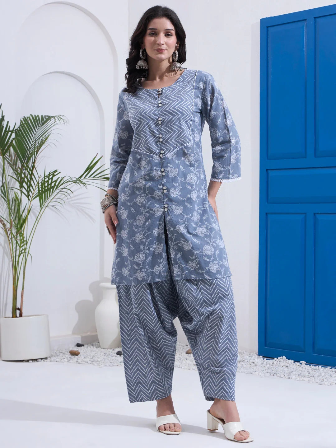 Cotton Kurta Salwar Co-Ord Set