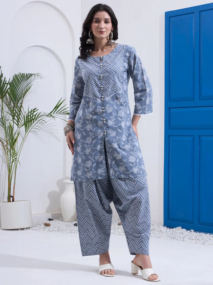 Cotton Kurta Salwar Co-Ord Set