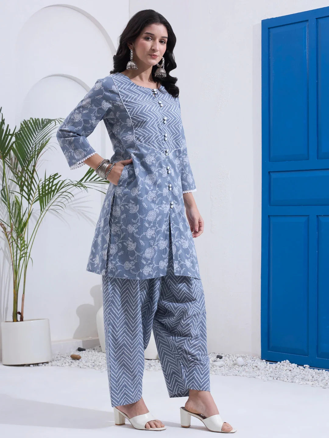 Cotton Kurta Salwar Co-Ord Set