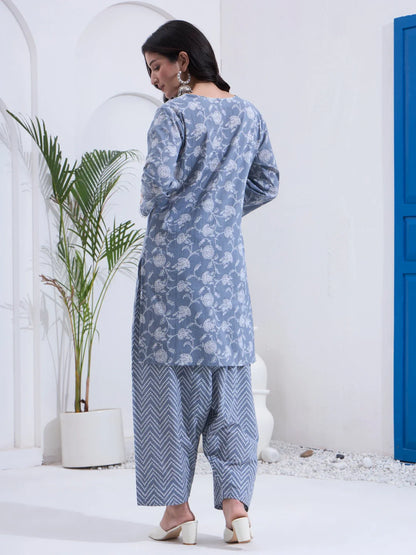 Cotton Kurta Salwar Co-Ord Set