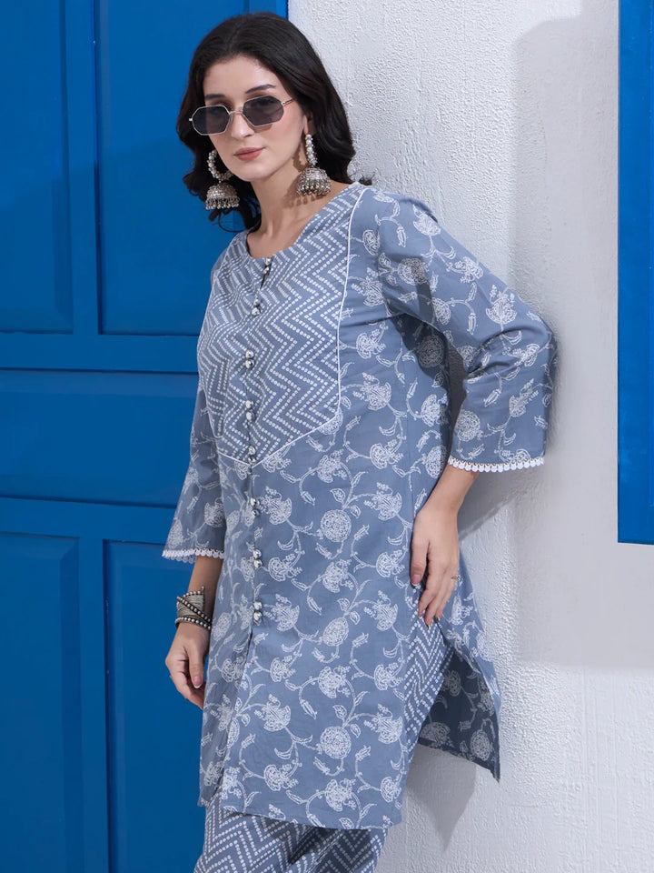 Cotton Kurta Salwar Co-Ord Set