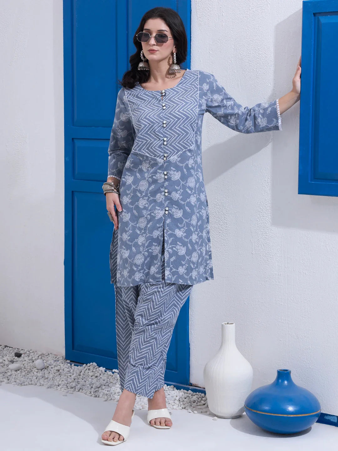 Cotton Kurta Salwar Co-Ord Set