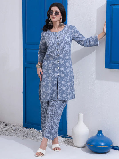 Cotton Kurta Salwar Co-Ord Set