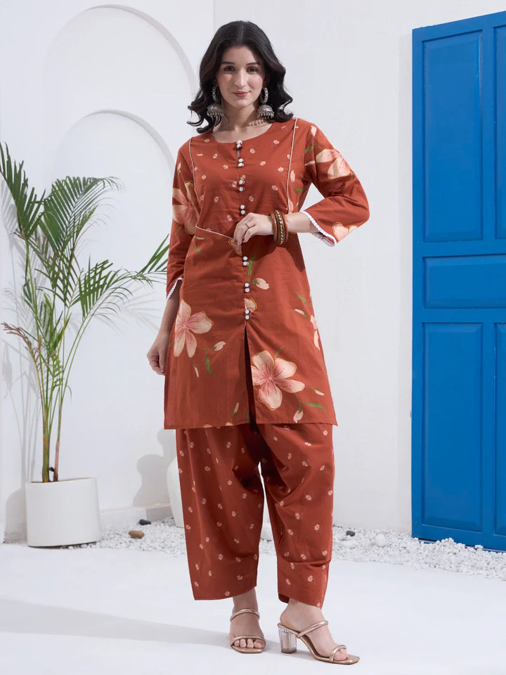 Cotton Kurta Salwar Co-Ord Set