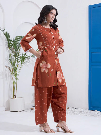 Cotton Kurta Salwar Co-Ord Set
