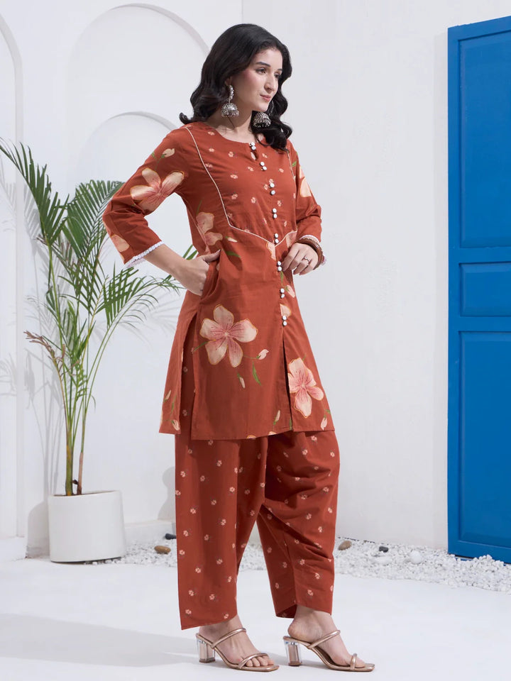 Cotton Kurta Salwar Co-Ord Set