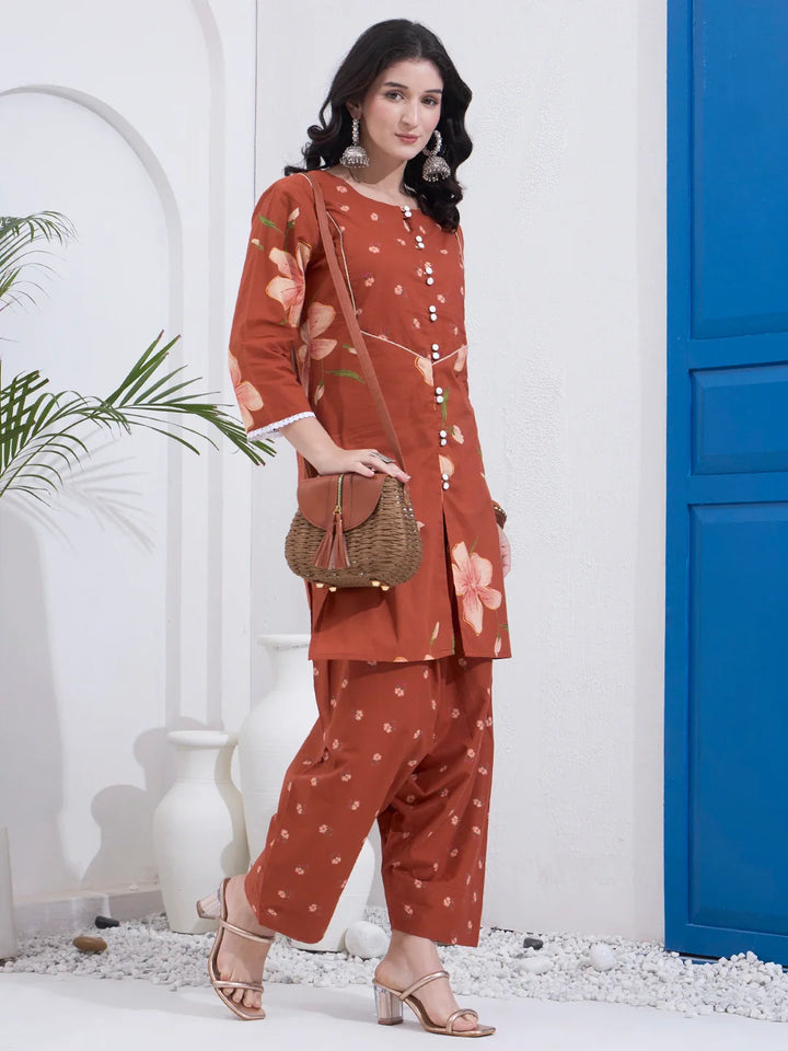 Cotton Kurta Salwar Co-Ord Set