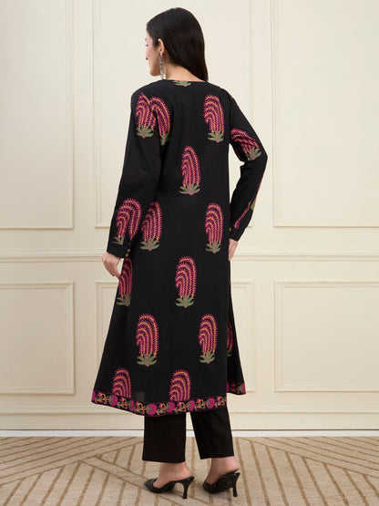 Cotton Jacket Kurta Pant Co-Ord Set