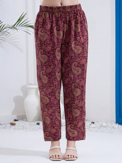 Cotton A Line Patch Work Kurta Pant Dupatta Set