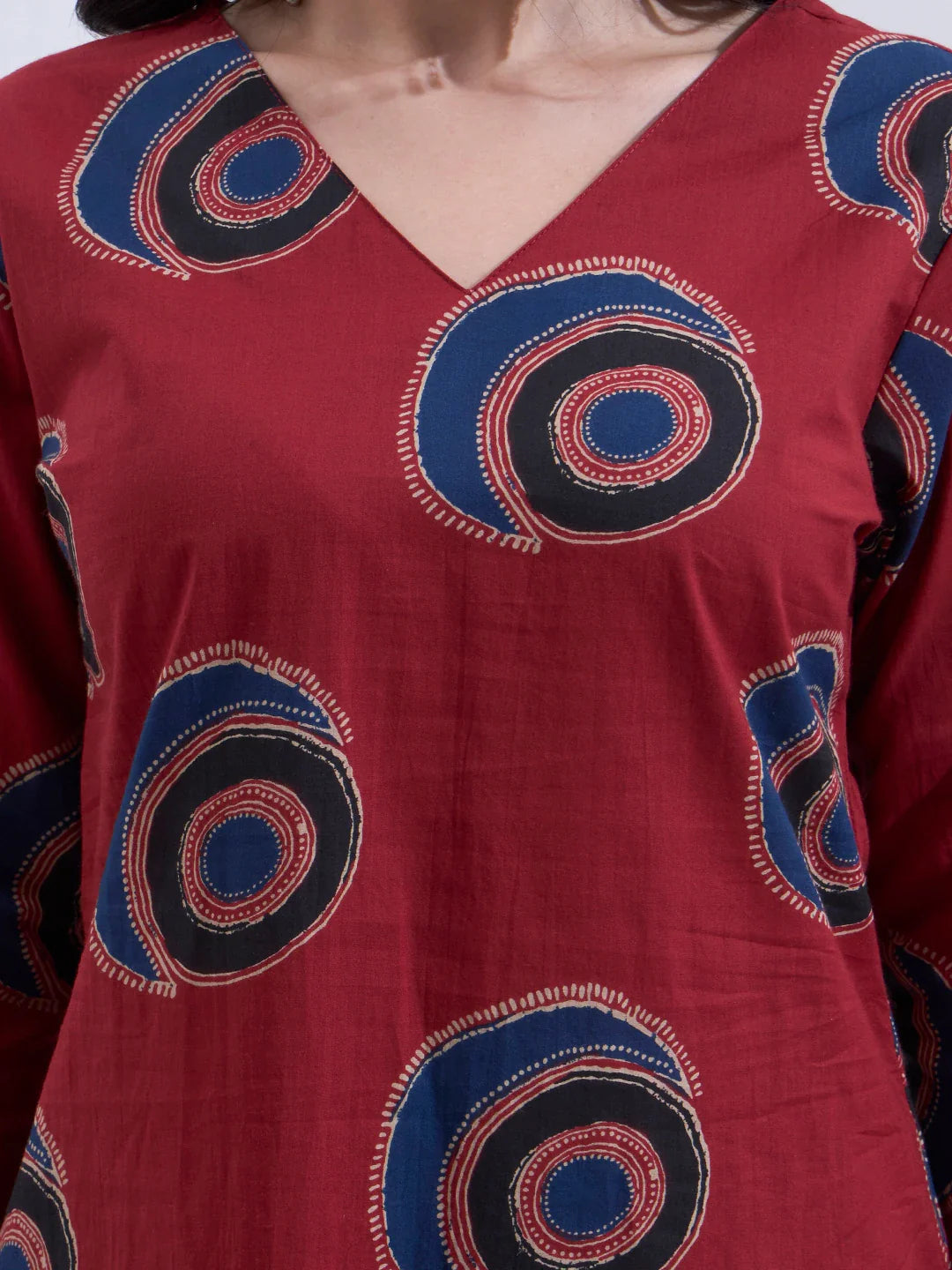 Cotton Straight Kurta Pant Dupatta Set