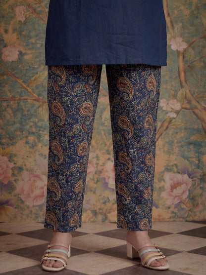 Cotton A Line Patch Work Plus Size Kurta Pant Dupatta Set