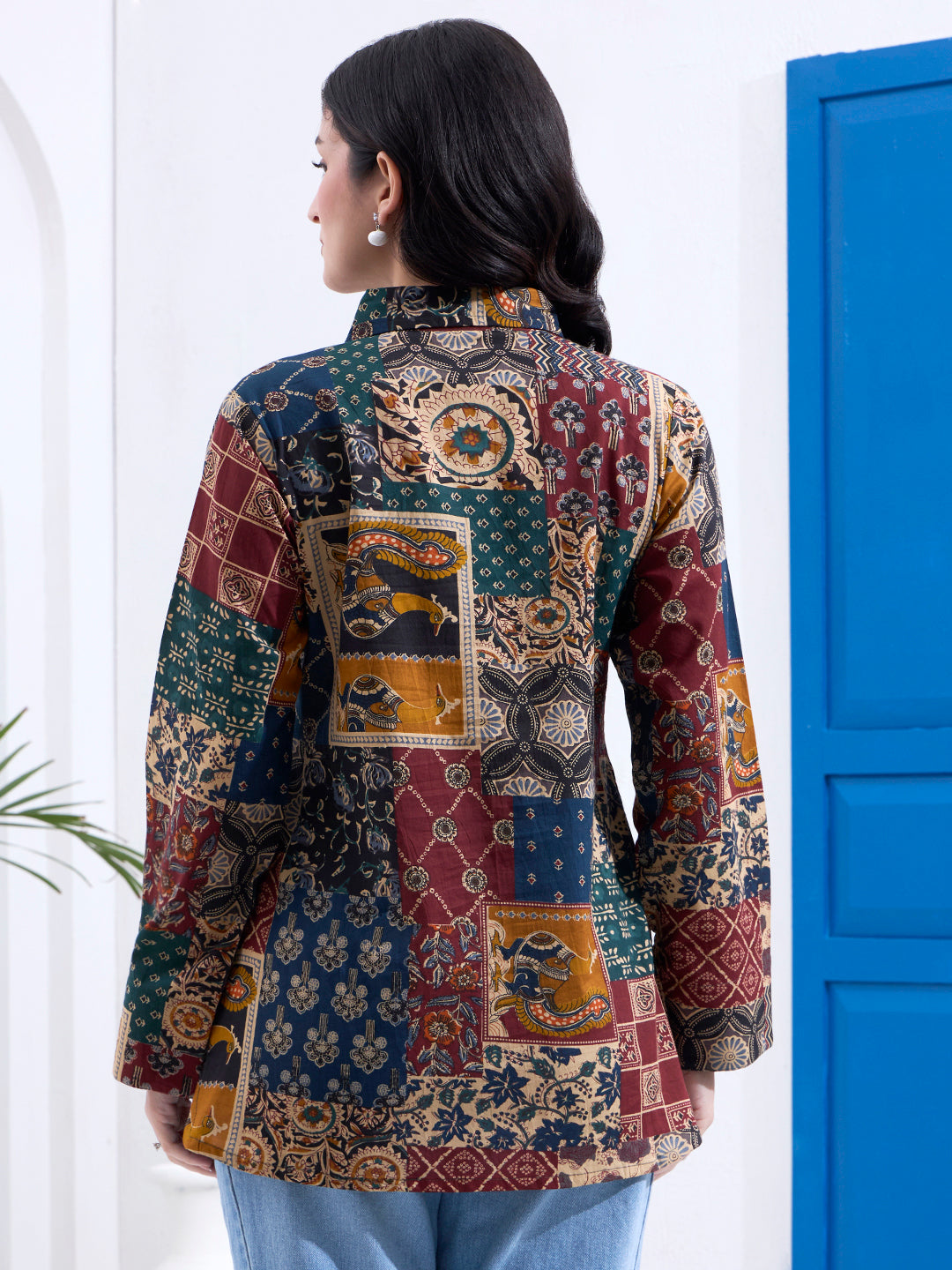 Cotton Ethnic Motifs Shirt