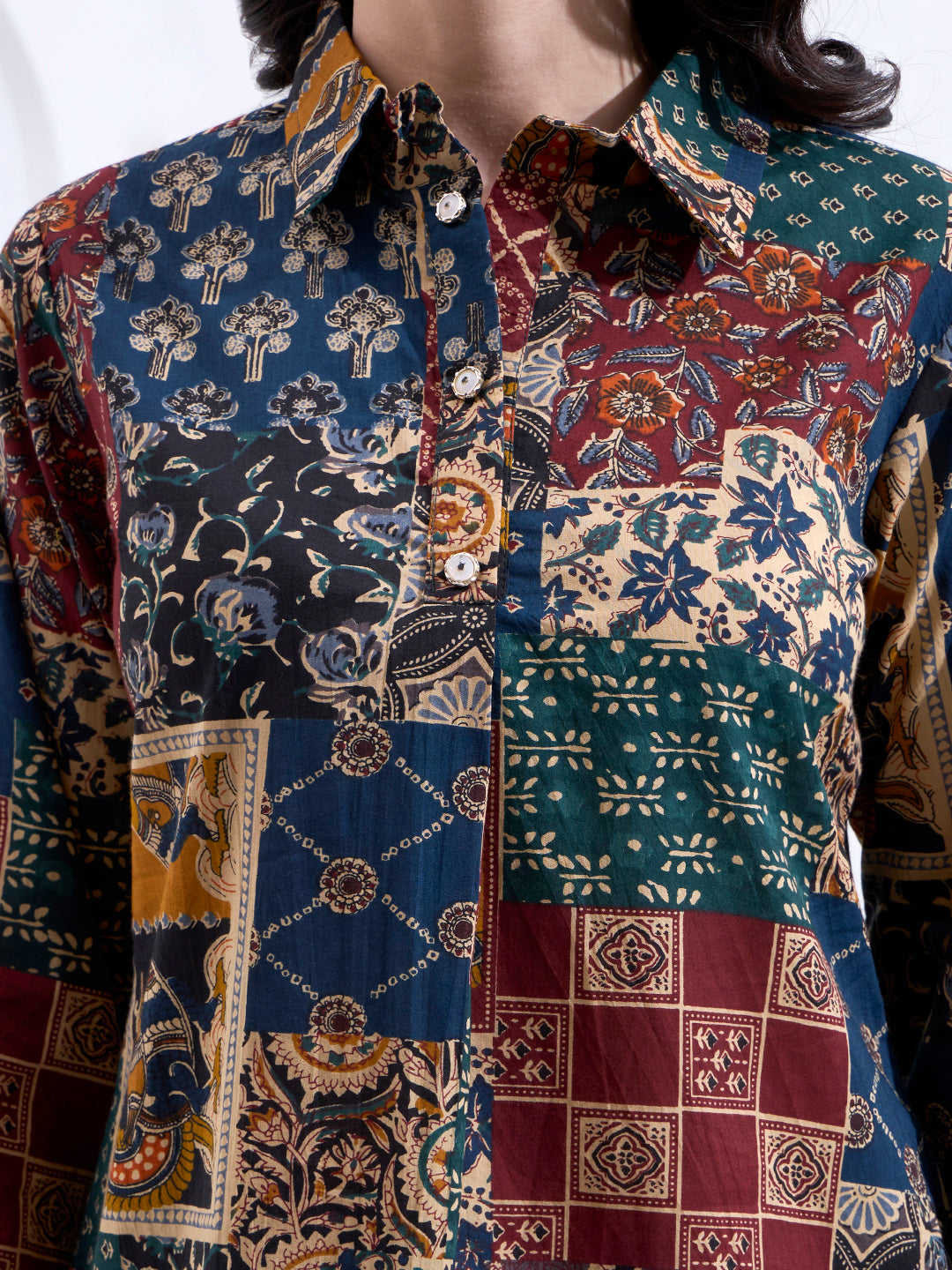 Cotton Ethnic Motifs Shirt