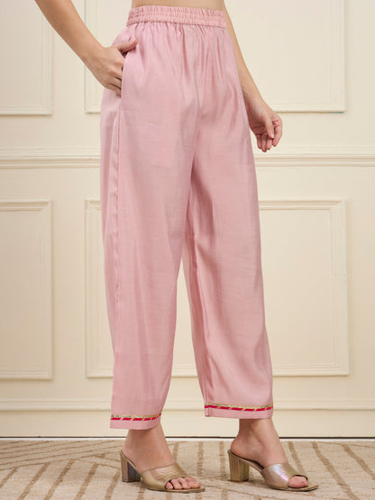 Mal Chanderi Lining Kurta Dupatta Pant Set