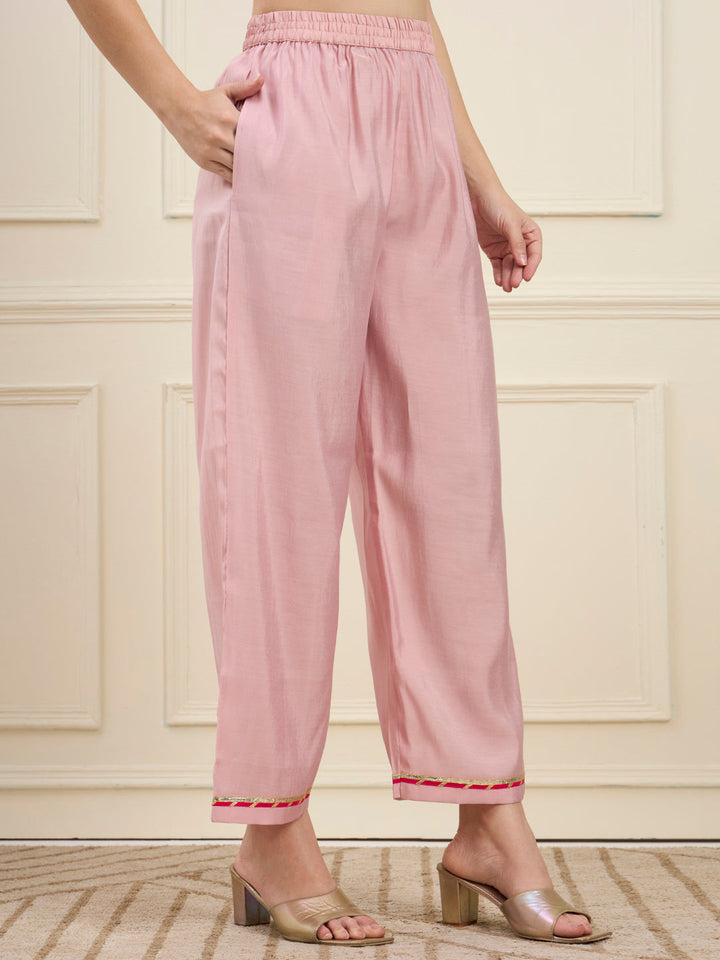 Mal Chanderi Lining Kurta Dupatta Pant Set