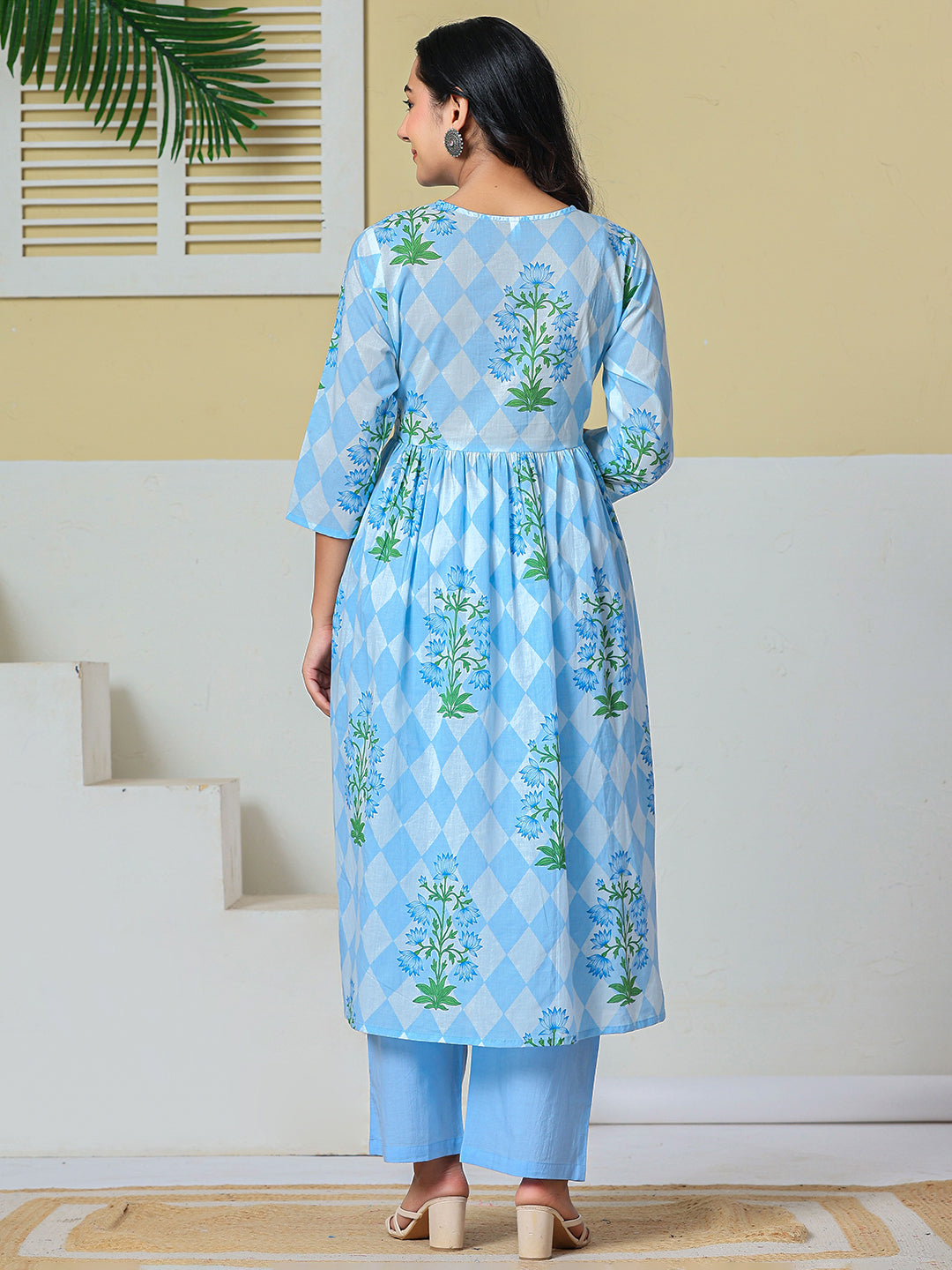 Pure Cotton Maternity Kurta Pant With Dupatta Set