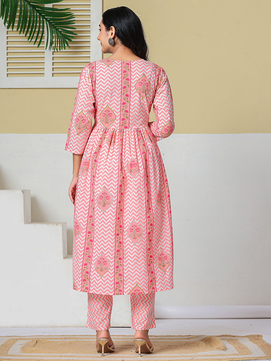 Pure Cotton Maternity Kurta Pant With Dupatta Set