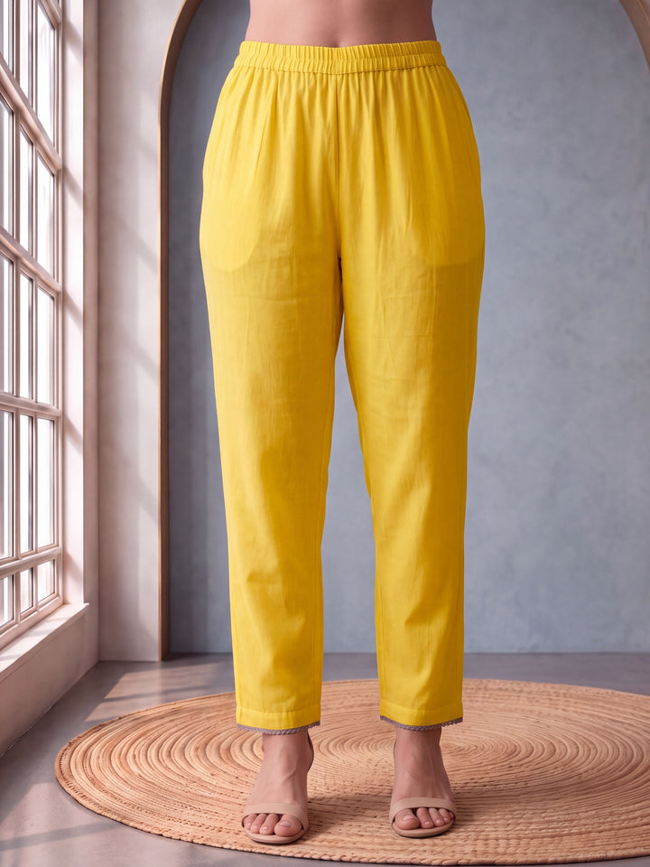 Cotton Straight Plus Size Kurta Pant Dupatta Set