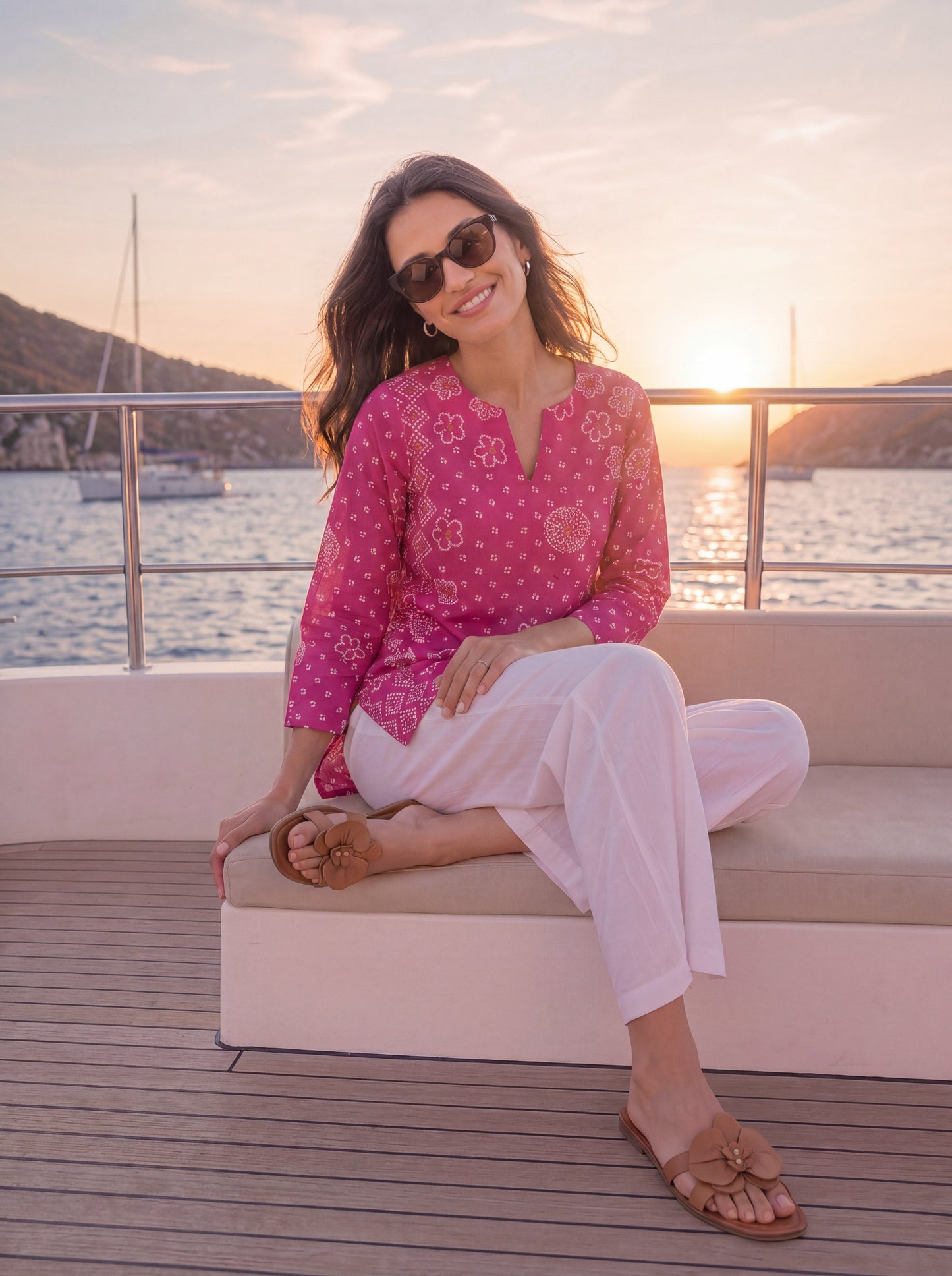 Mul Chanderi Style Short Kurti