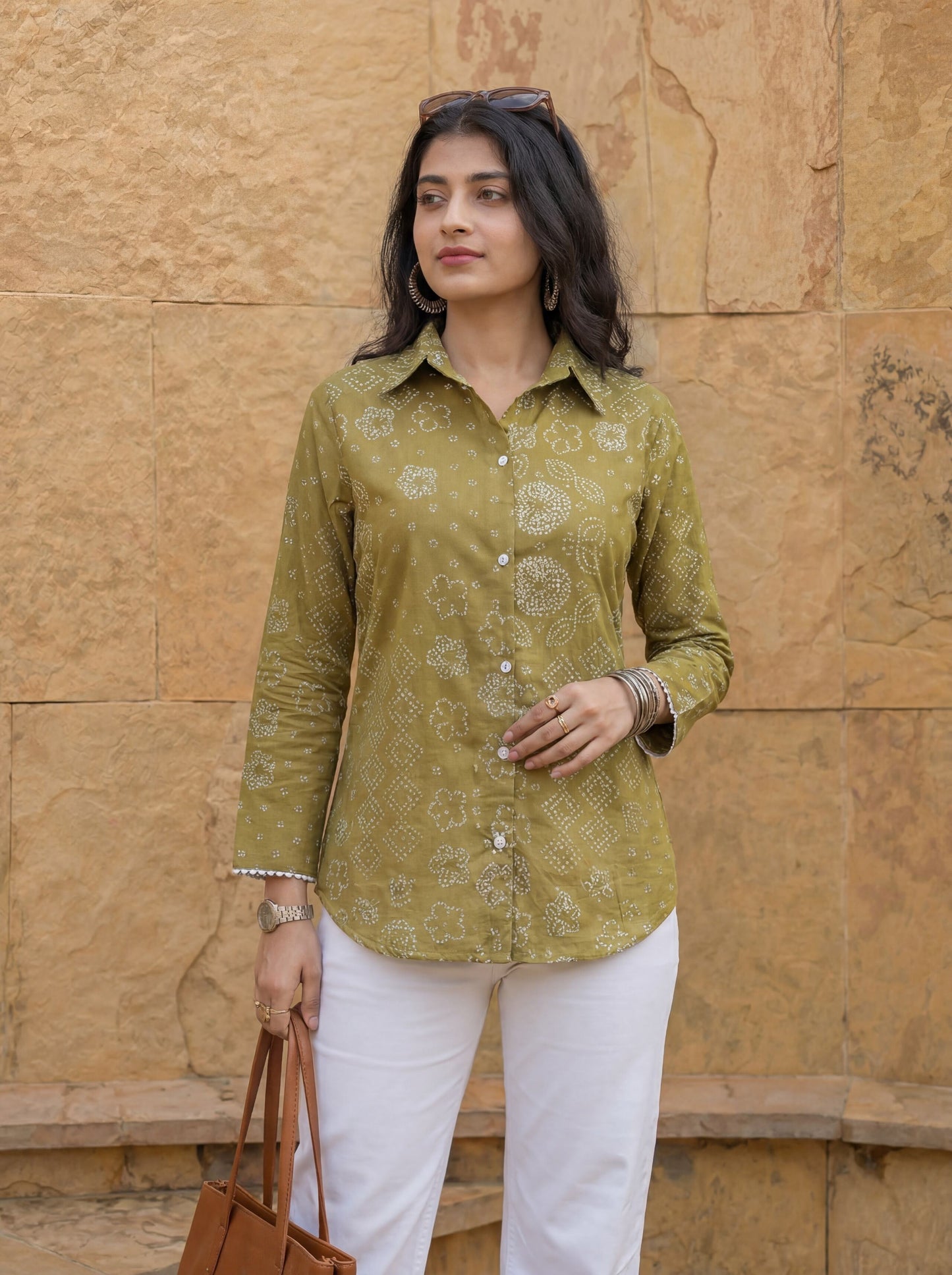 Cotton Bhandhej Shirt