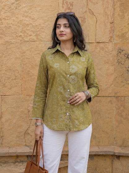 Cotton Bhandhej Shirt
