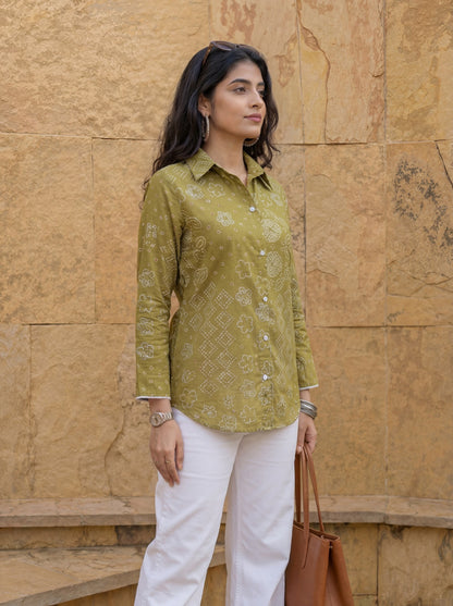 Cotton Bhandhej Shirt