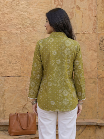 Cotton Bhandhej Shirt