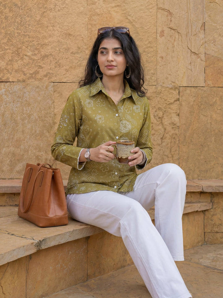 Cotton Bhandhej Shirt