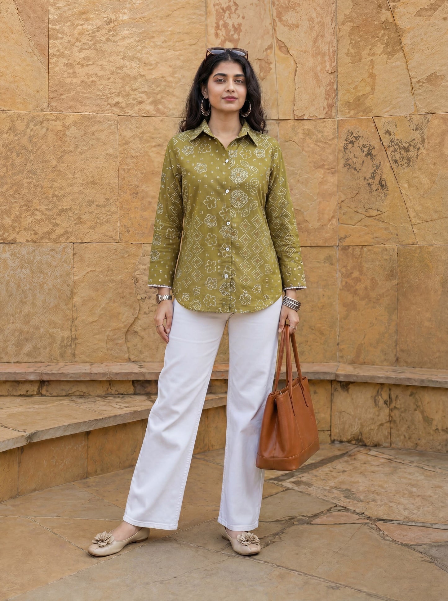 Cotton Bhandhej Shirt