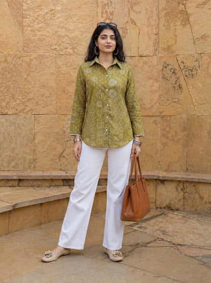 Cotton Bhandhej Shirt