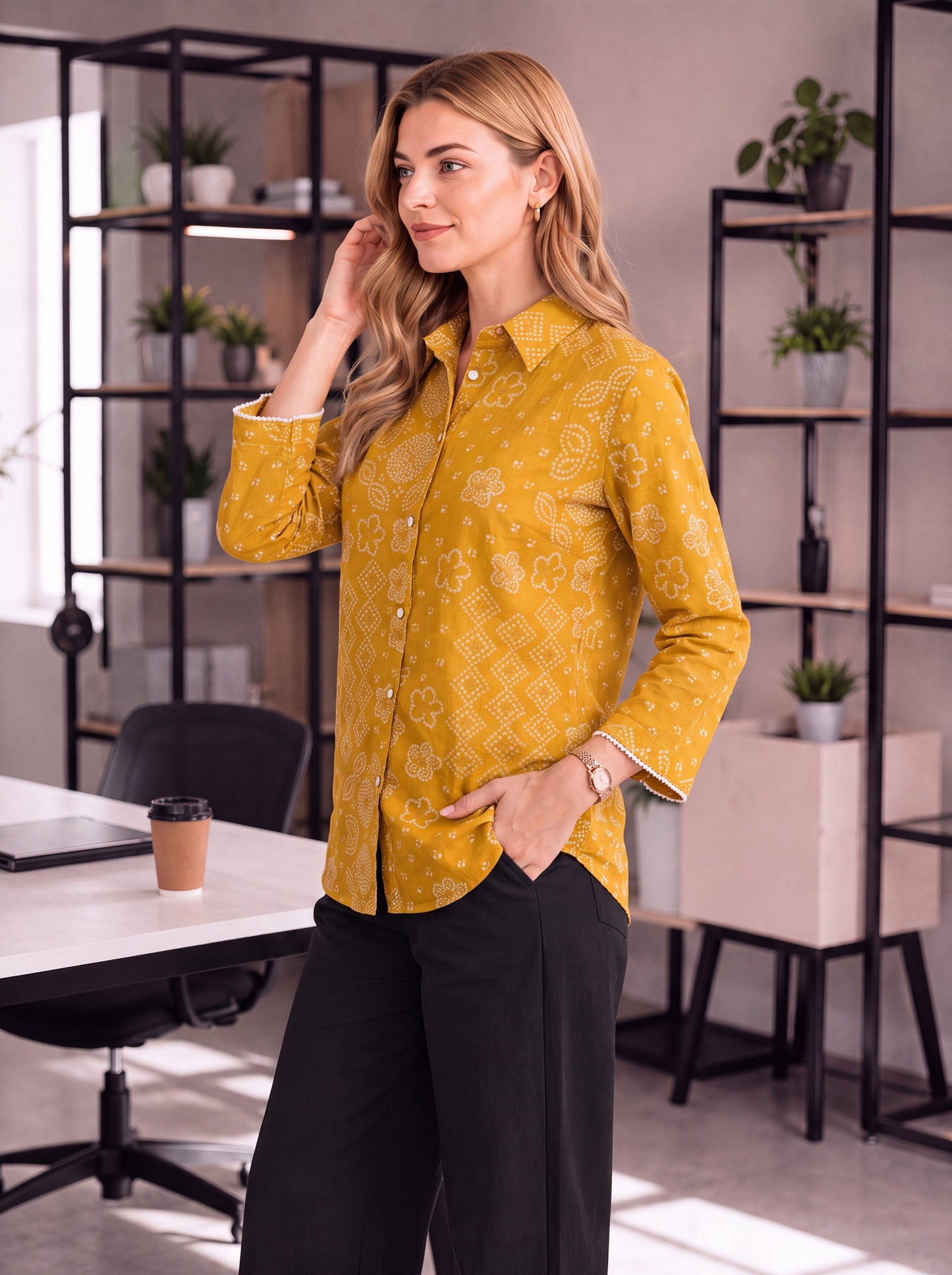 Cotton Bhandhej Shirt