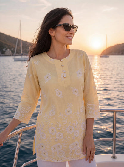 Cotton Lucknowi Top
