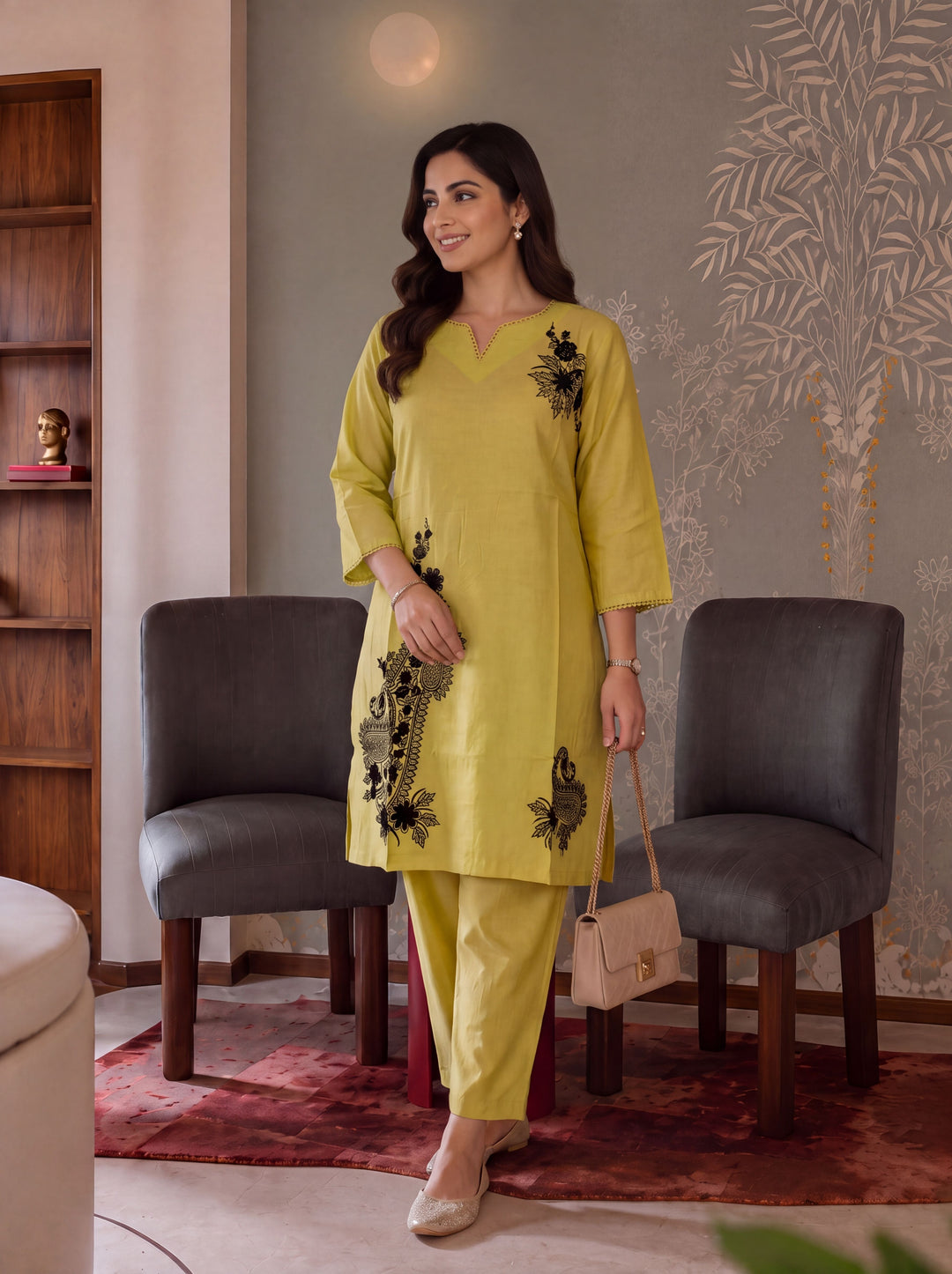Chanderi Silk Co-Ord Set