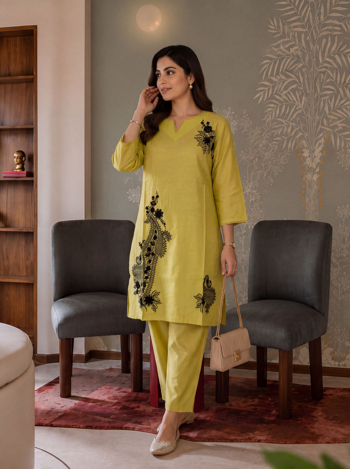 Chanderi Silk Co-Ord Set