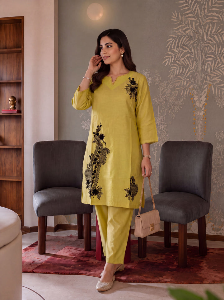 Chanderi Silk Co-Ord Set