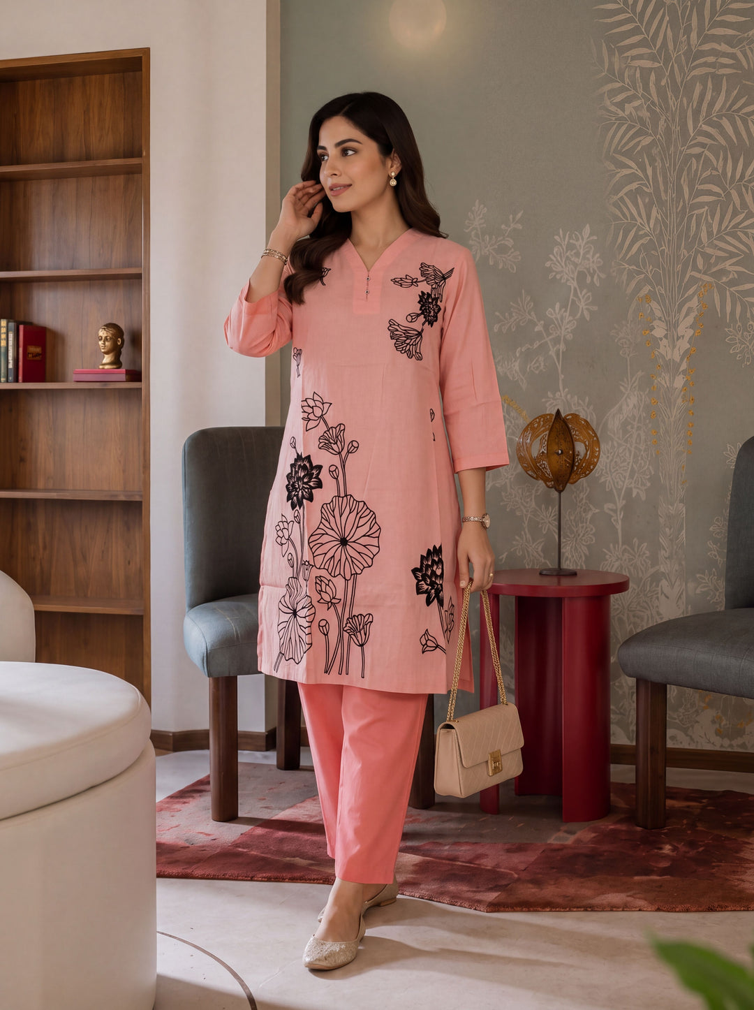 Chanderi Silk Co-Ord Set
