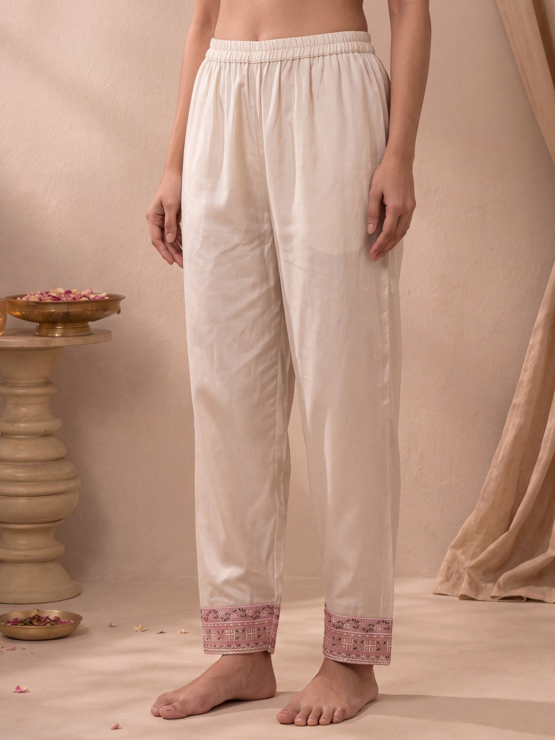 Hot Silk Straight Kurta Salwar Dupatta Set